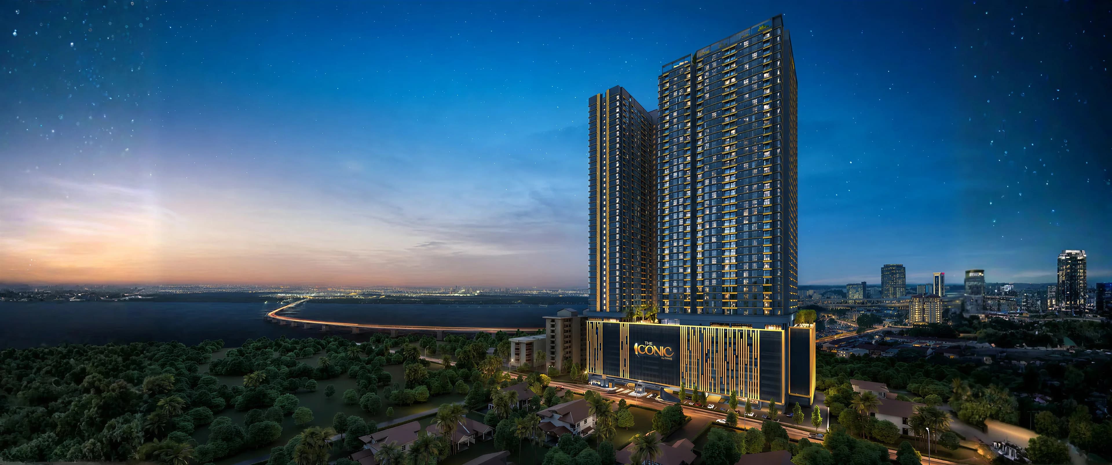 The Iconic by PGB twin towers, artist impression, Stulang Darat Johor Bahru